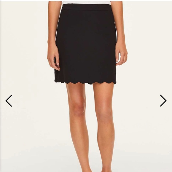 Polka Dot Scalloped Skirt - Picture 2 of 5